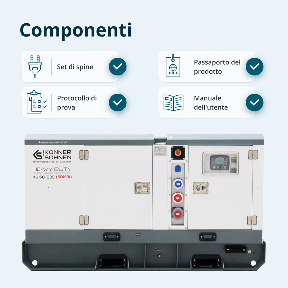 Centrale Elettrica Diesel Trifase KS 50-3BE