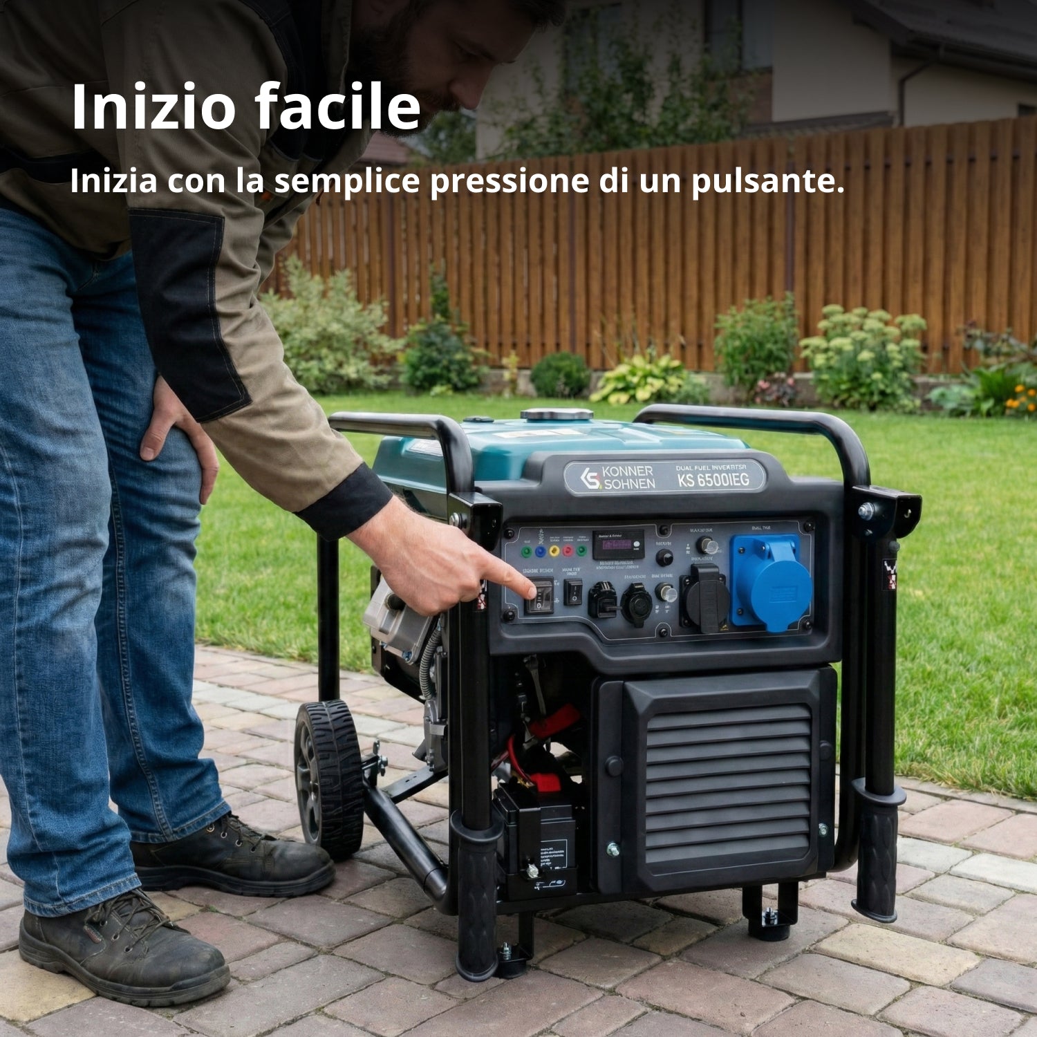 Generatore Inverter a Doppio Carburante KS 6500iEG