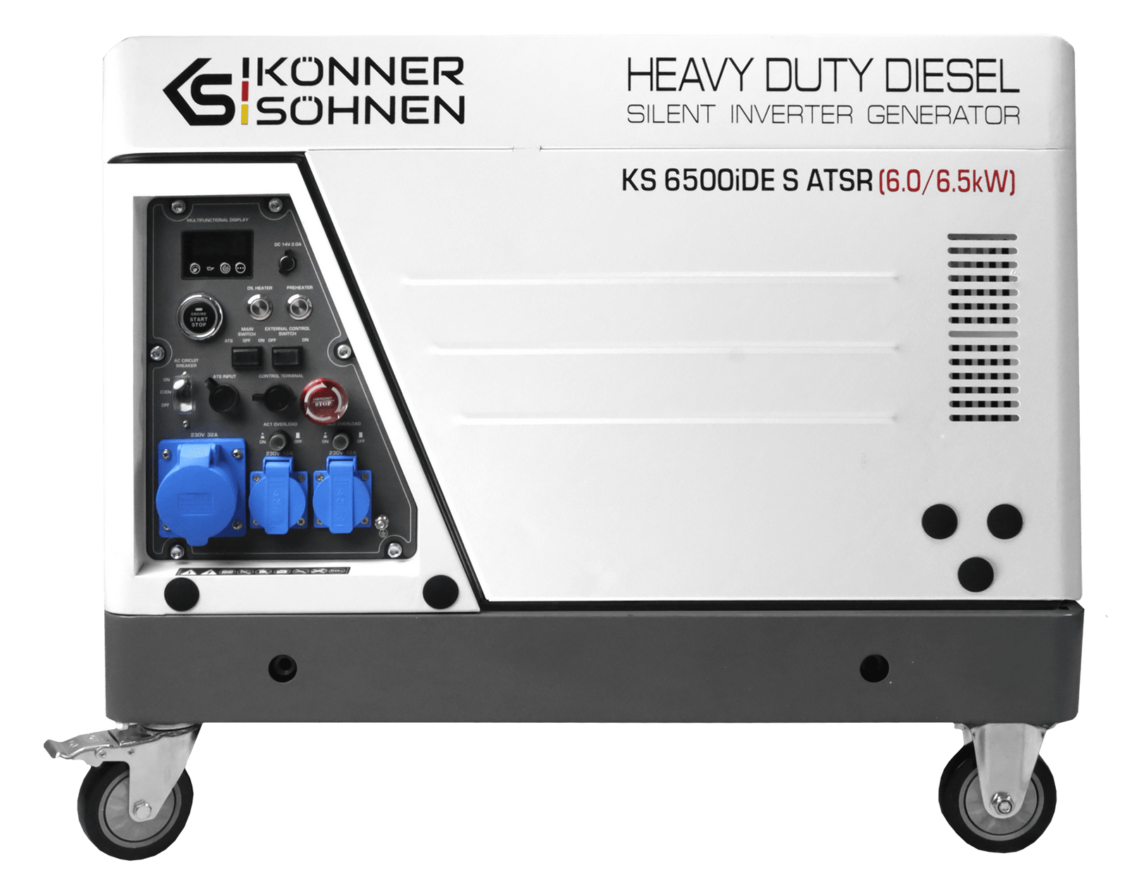 Diesel Inverter Generator in Soundproof Casing KS 6500iDE S ATSR