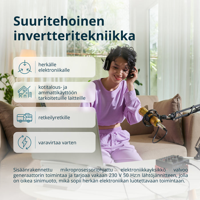 Invertteri Bensiinigeneraattori KS 6500iE