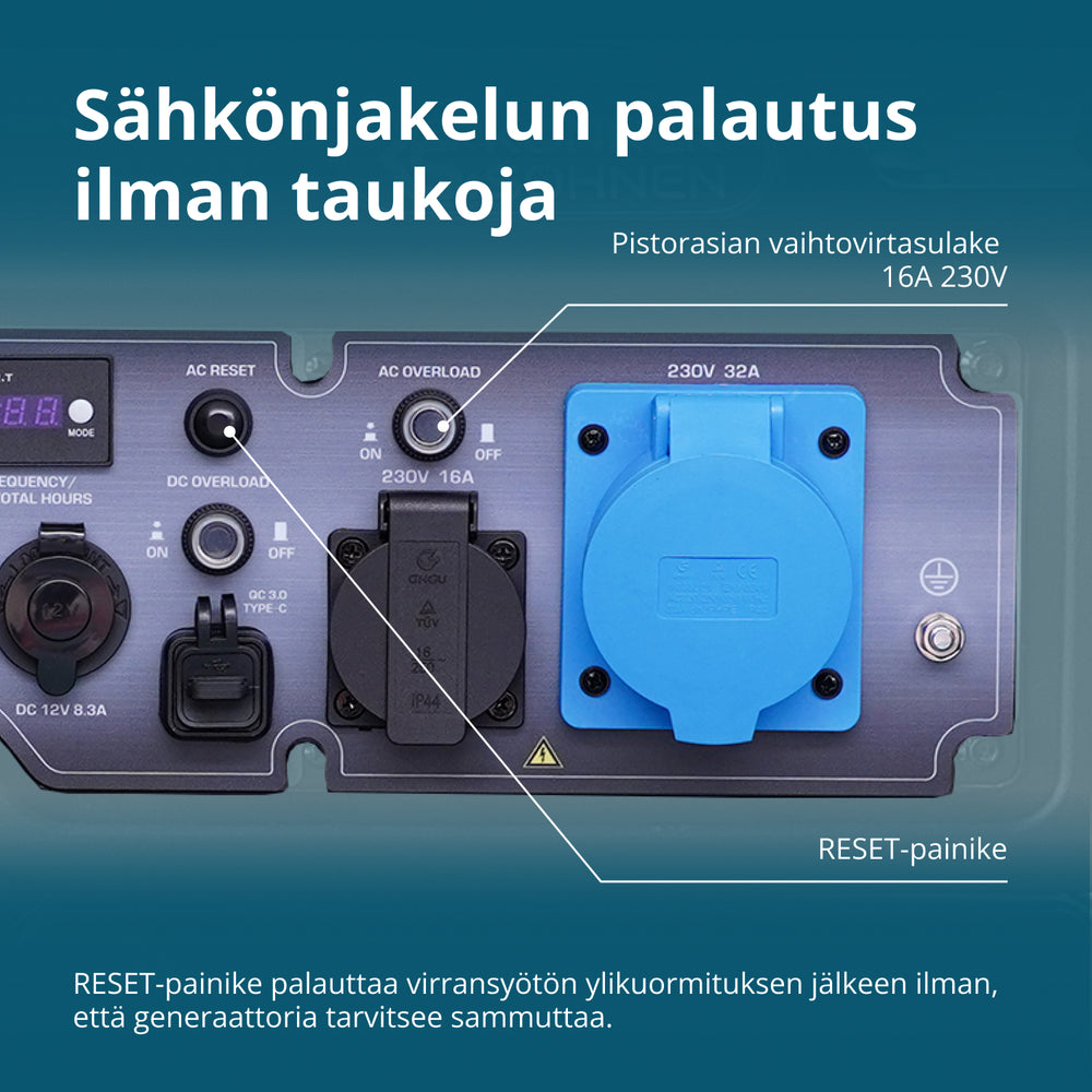 Invertteri Bensiinigeneraattori KS 6500iE