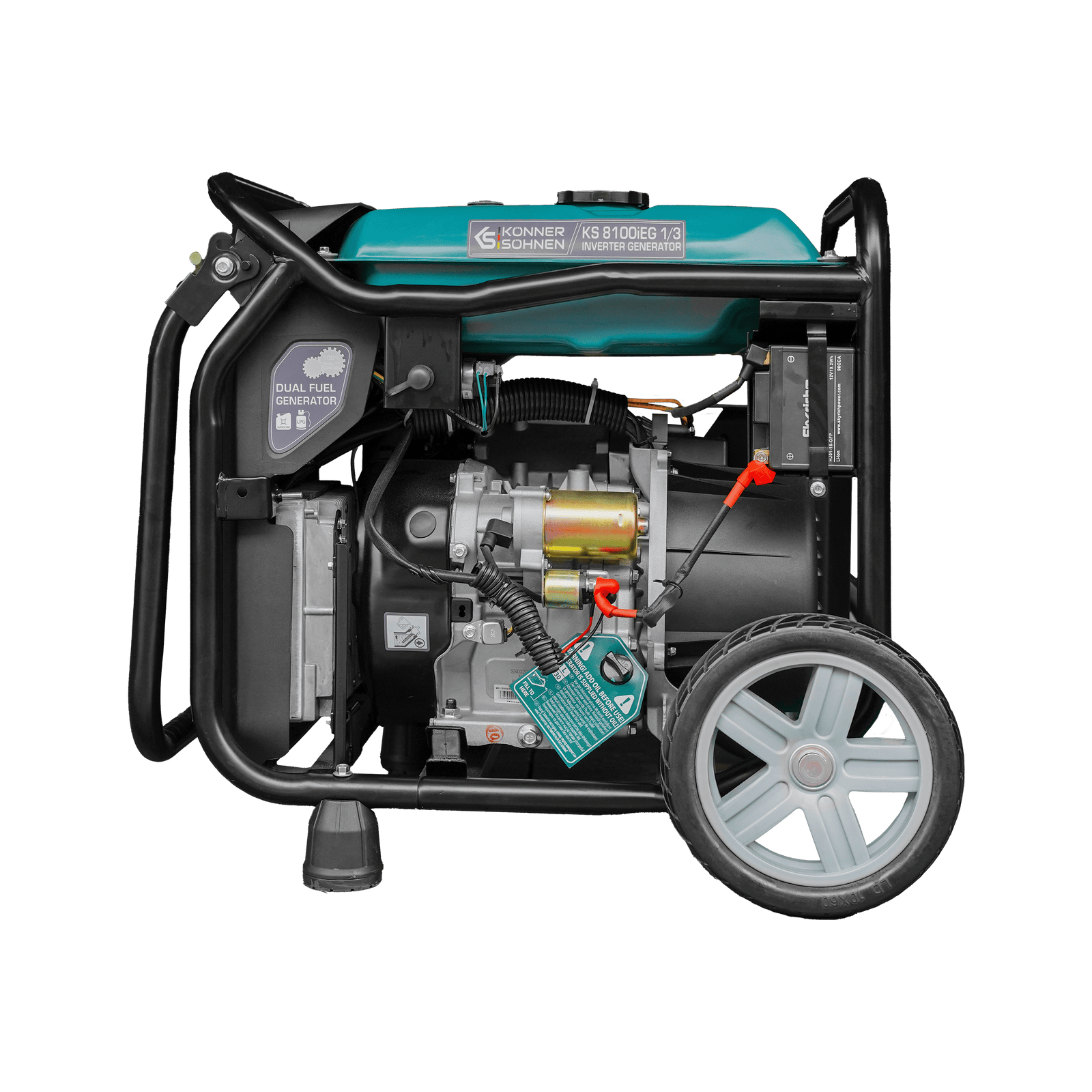 LPG/benzin inverteres generátor KS 8100iEG 1/3