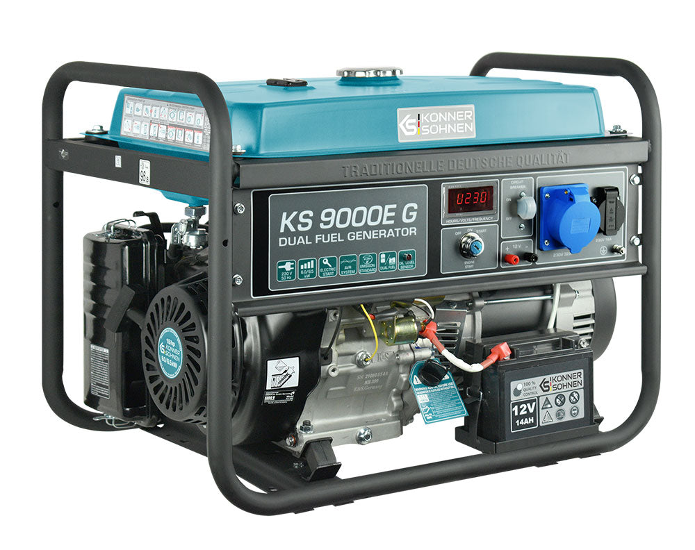 LPG/Gasoline Generator "Könner & Söhnen" KS 9000E G
