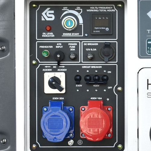 the user-friendly ergonomic control panel