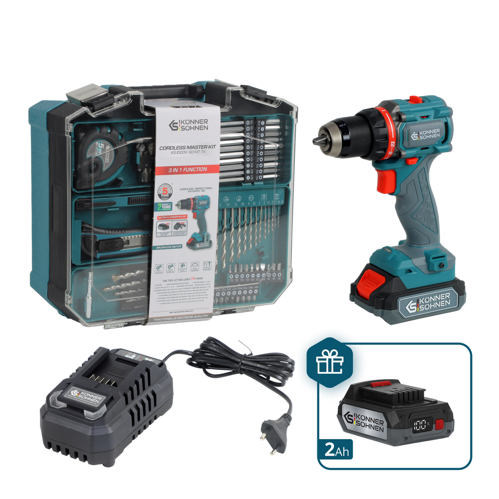 Ledningsfri Master Sæt KS ID20V-60 KIT 74 PLUS