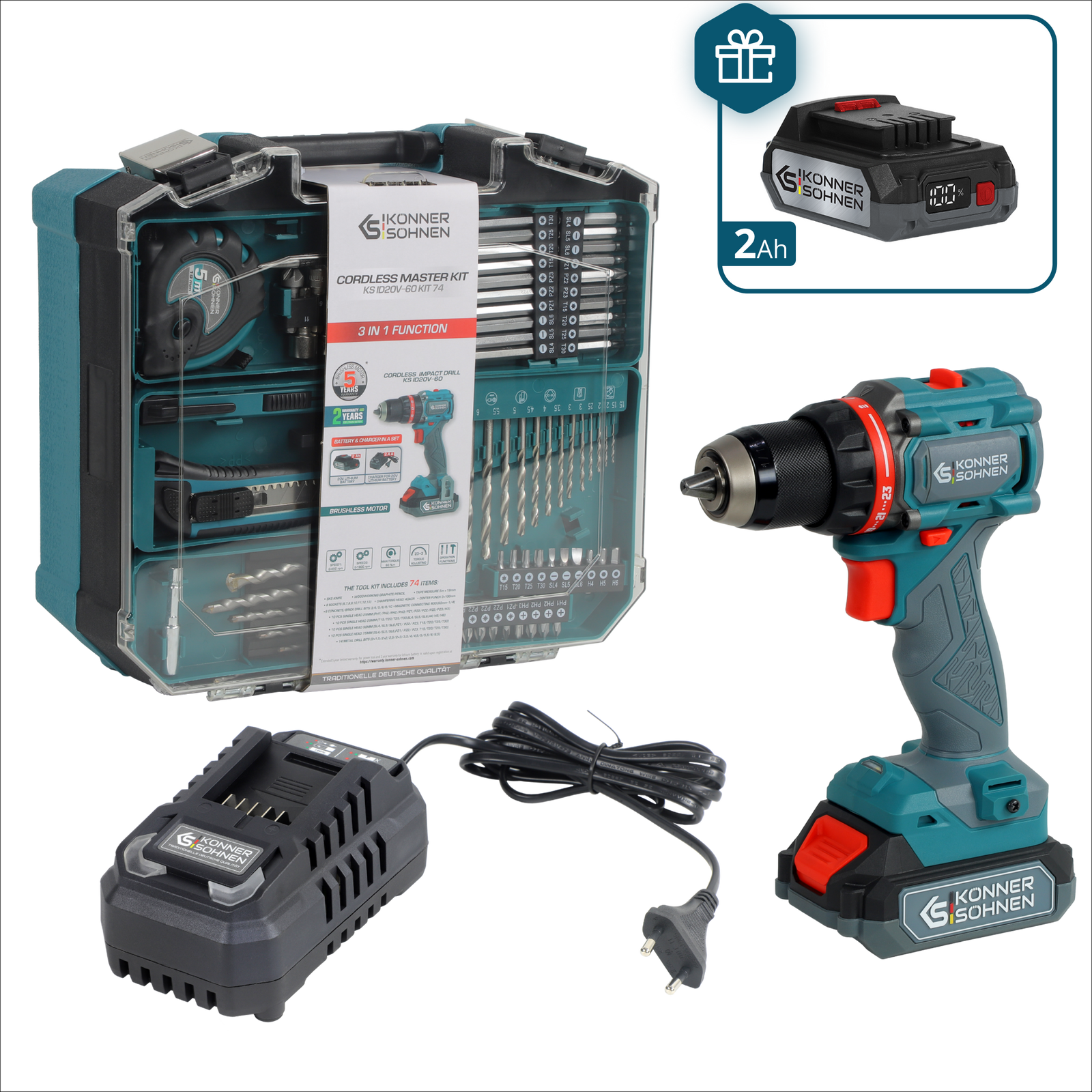Sans Fil KS ID20V-60 KIT 74 PLUS
