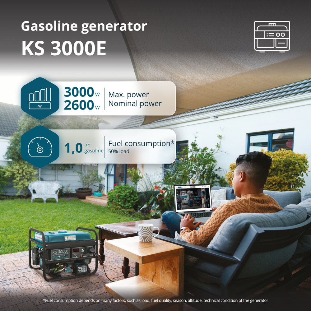 Benzingenerator "Könner & Söhnen" KS 3000E