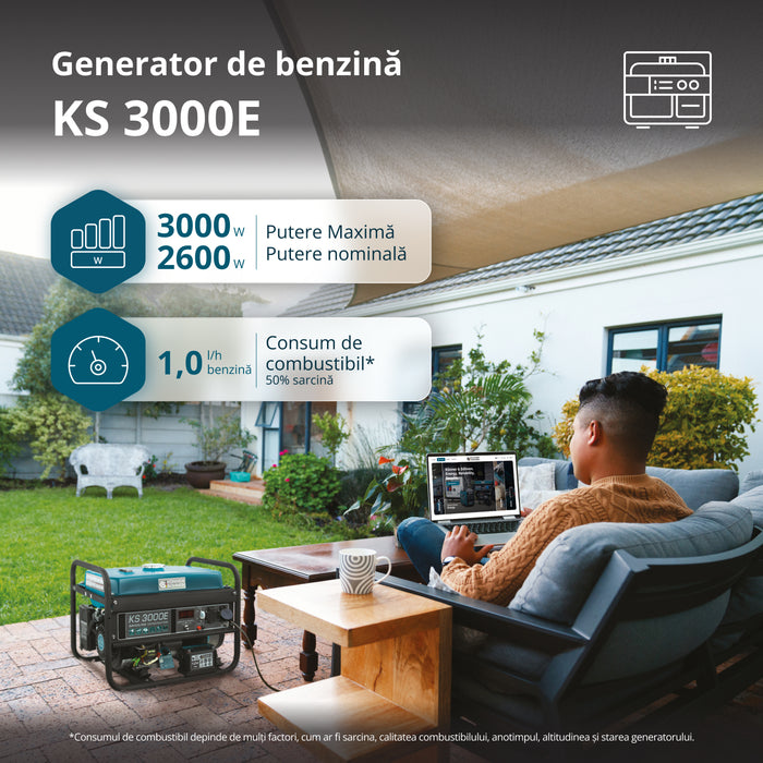 Generator pe benzină „Könner & Söhnen” KS 3000E