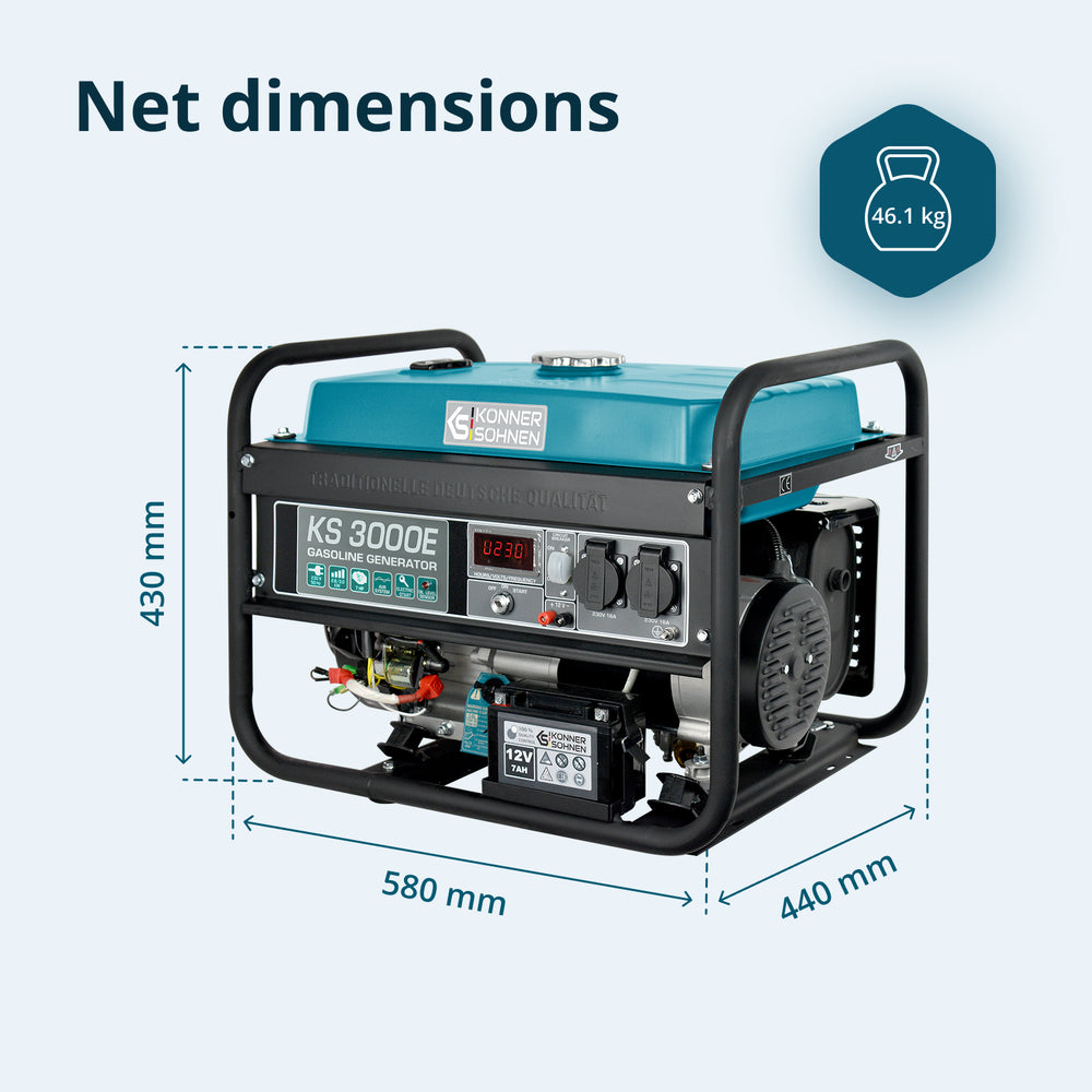Benzingenerator "Könner & Söhnen" KS 3000E