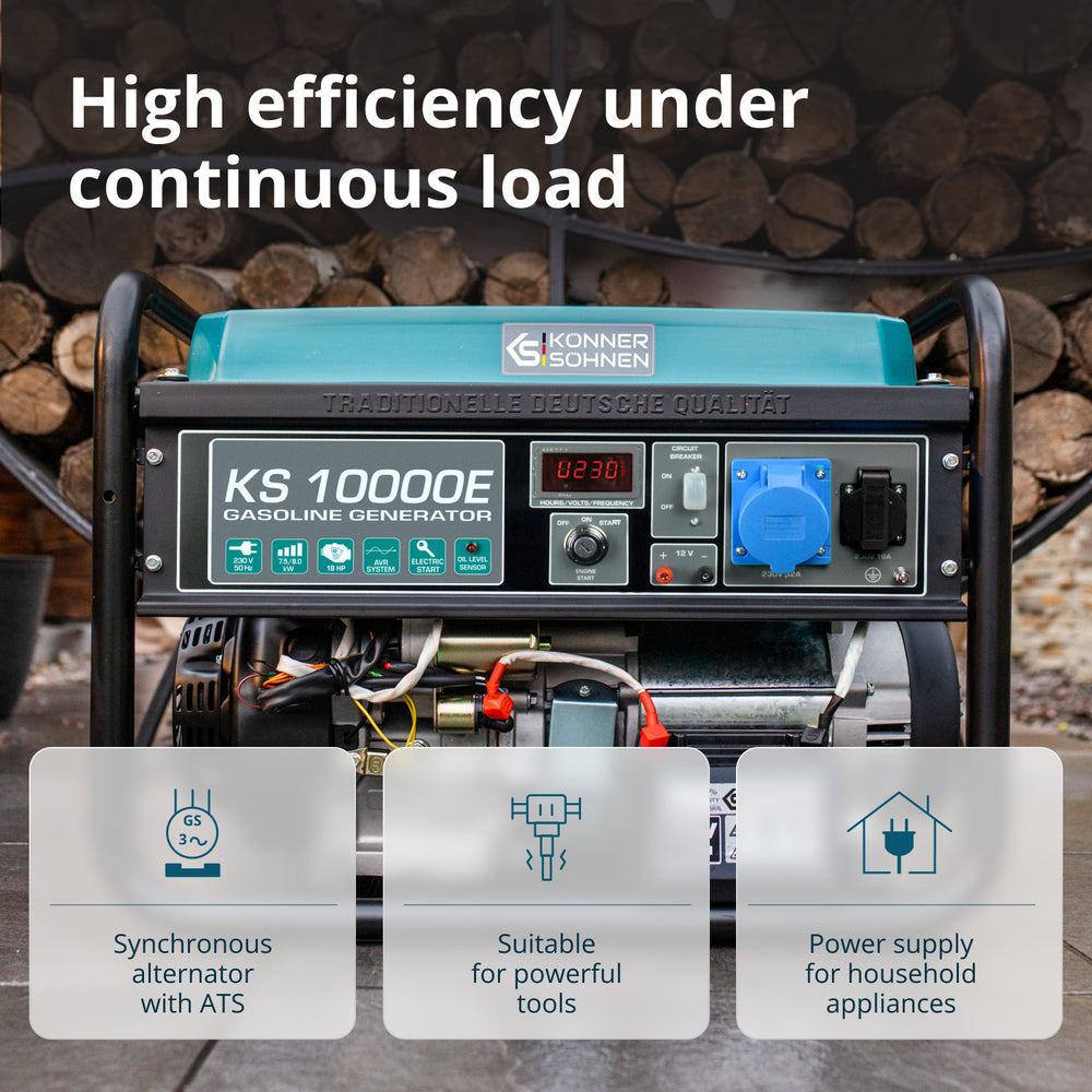 Benzinski generator „Könner & Söhnen“ KS 10000E