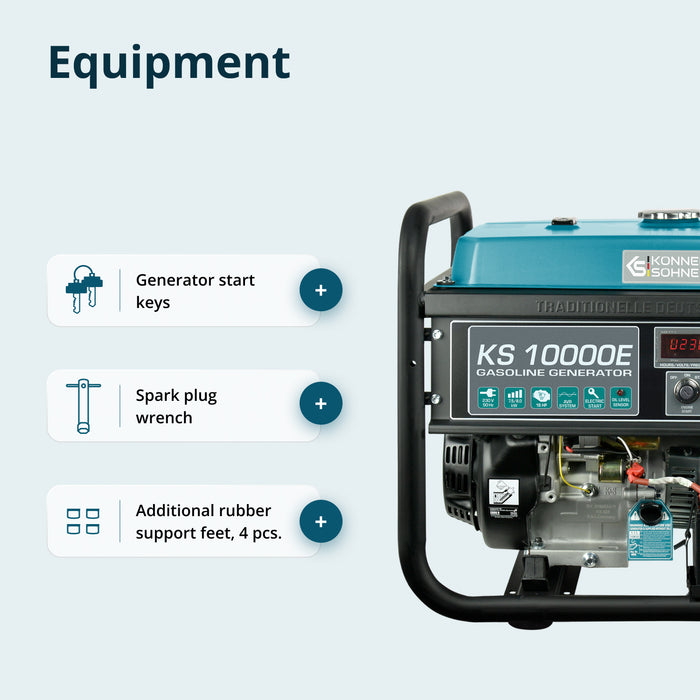 Benzinski generator „Könner & Söhnen“ KS 10000E