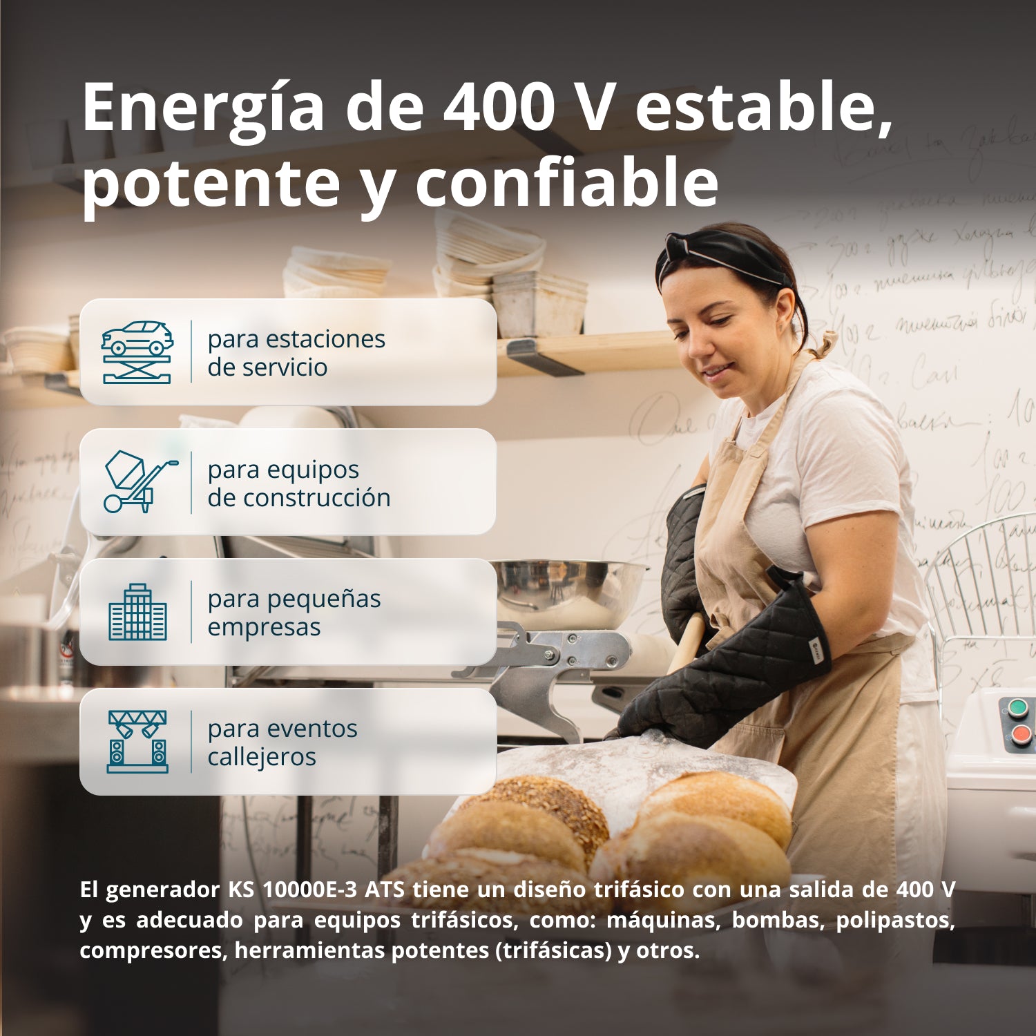 Generador de gasolina "Könner & Söhnen" KS 10000E-3 ATS