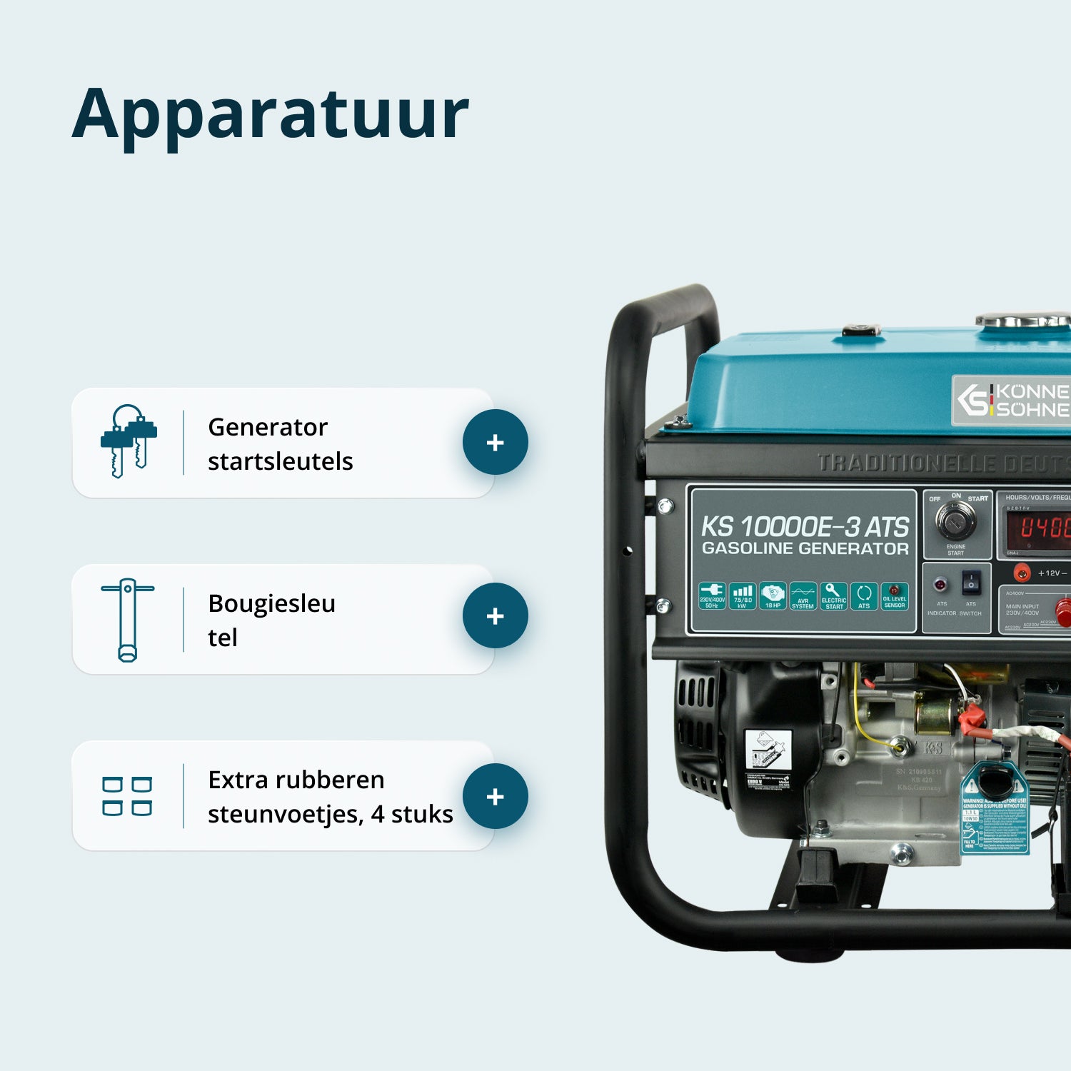 Benzinegenerator "Könner & Söhnen" KS 10000E-3 ATS