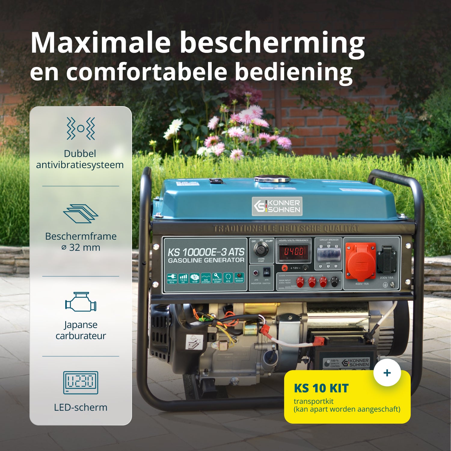 Benzinegenerator "Könner & Söhnen" KS 10000E-3 ATS