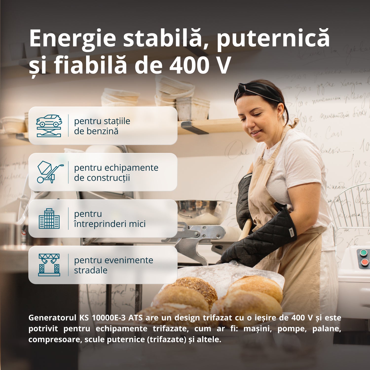 Generator pe benzină „Könner & Söhnen” KS 10000E-3 ATS