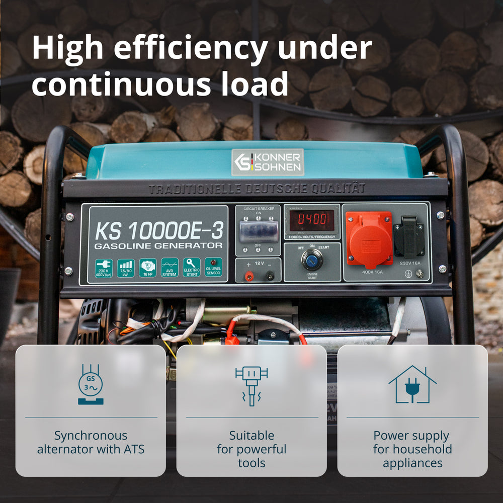Γεννήτρια βενζίνης «Könner & Söhnen» KS 10000E-3