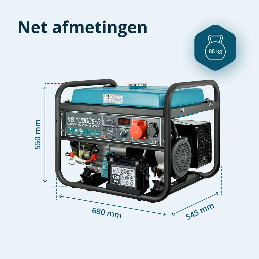 Benzinegenerator "Könner & Söhnen" KS 10000E-3