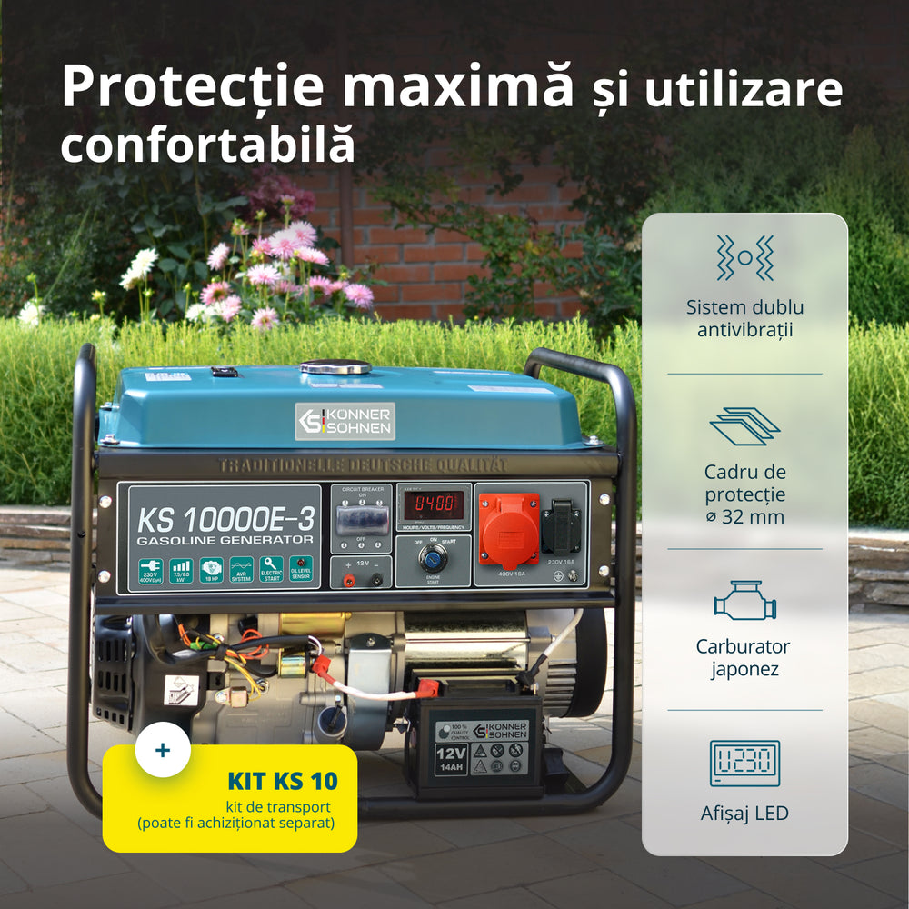 Generator pe benzină „Könner & Söhnen” KS 10000E-3