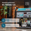 Benzingenerátor „Könner & Söhnen” KS 10000E 1/3 thumbnail