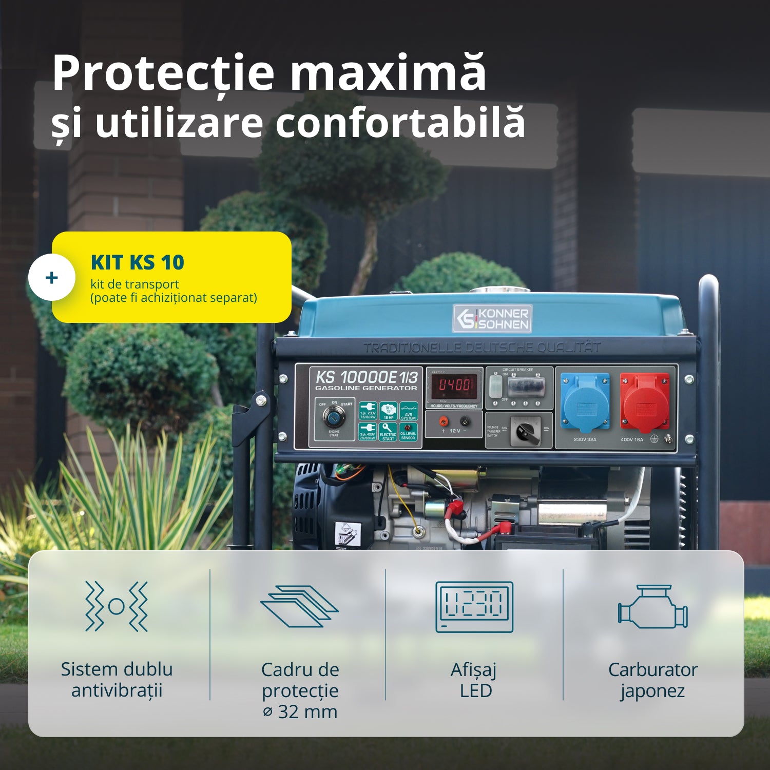 Generator pe benzină „Könner & Söhnen” KS 10000E 1/3