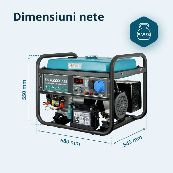 Generator pe benzină „Könner & Söhnen” KS 10000E ATS