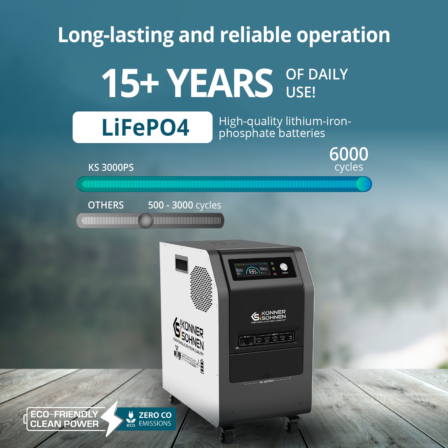 KS 3000PS 3-in-1 Portable Power Station