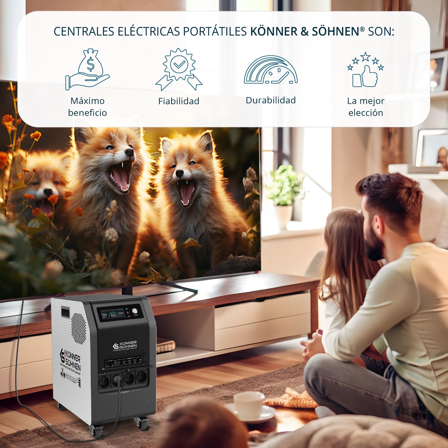 Central eléctrica portátil 3 en 1 KS 3000PS