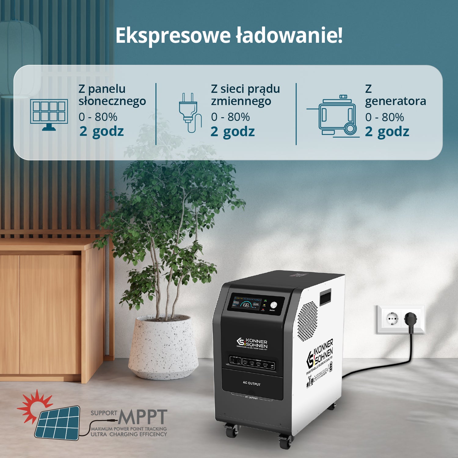 Przenośna stacja zasilania 3 w 1 KS 3000PS