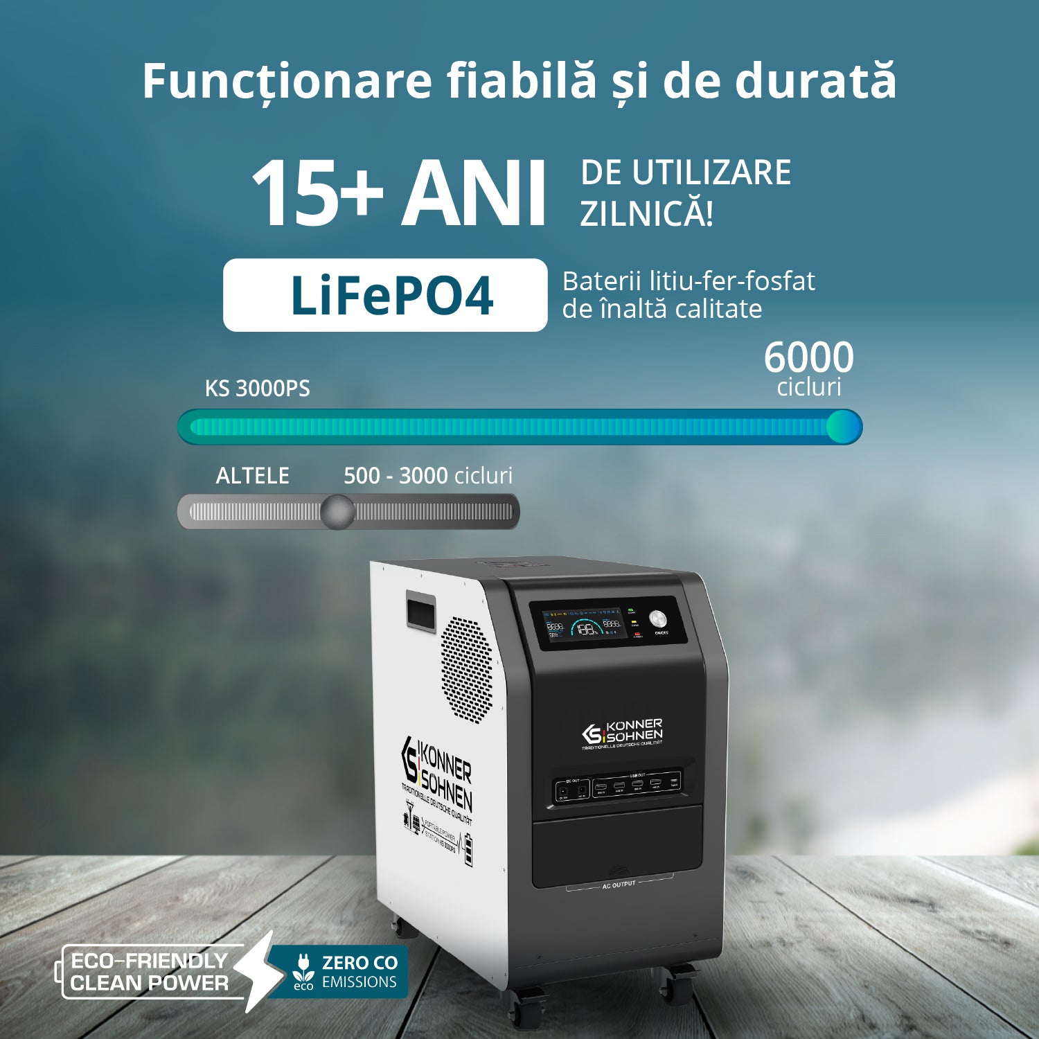 Centrală electrică portabilă 3-în-1 KS 3000PS