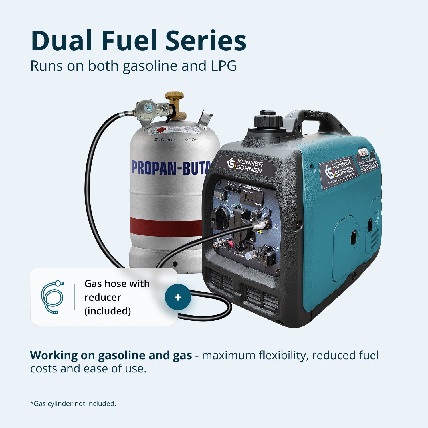 LPG/benzinski invertorski generator KS 3100iG S