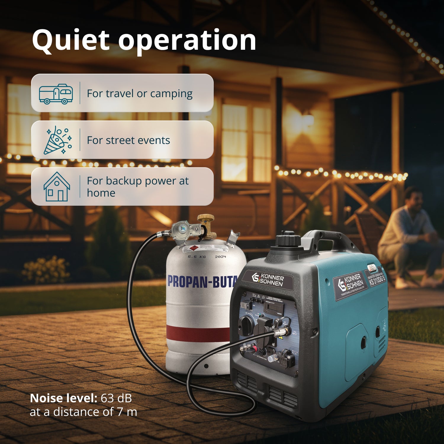 LPG/benzinski invertorski generator KS 3100iG S