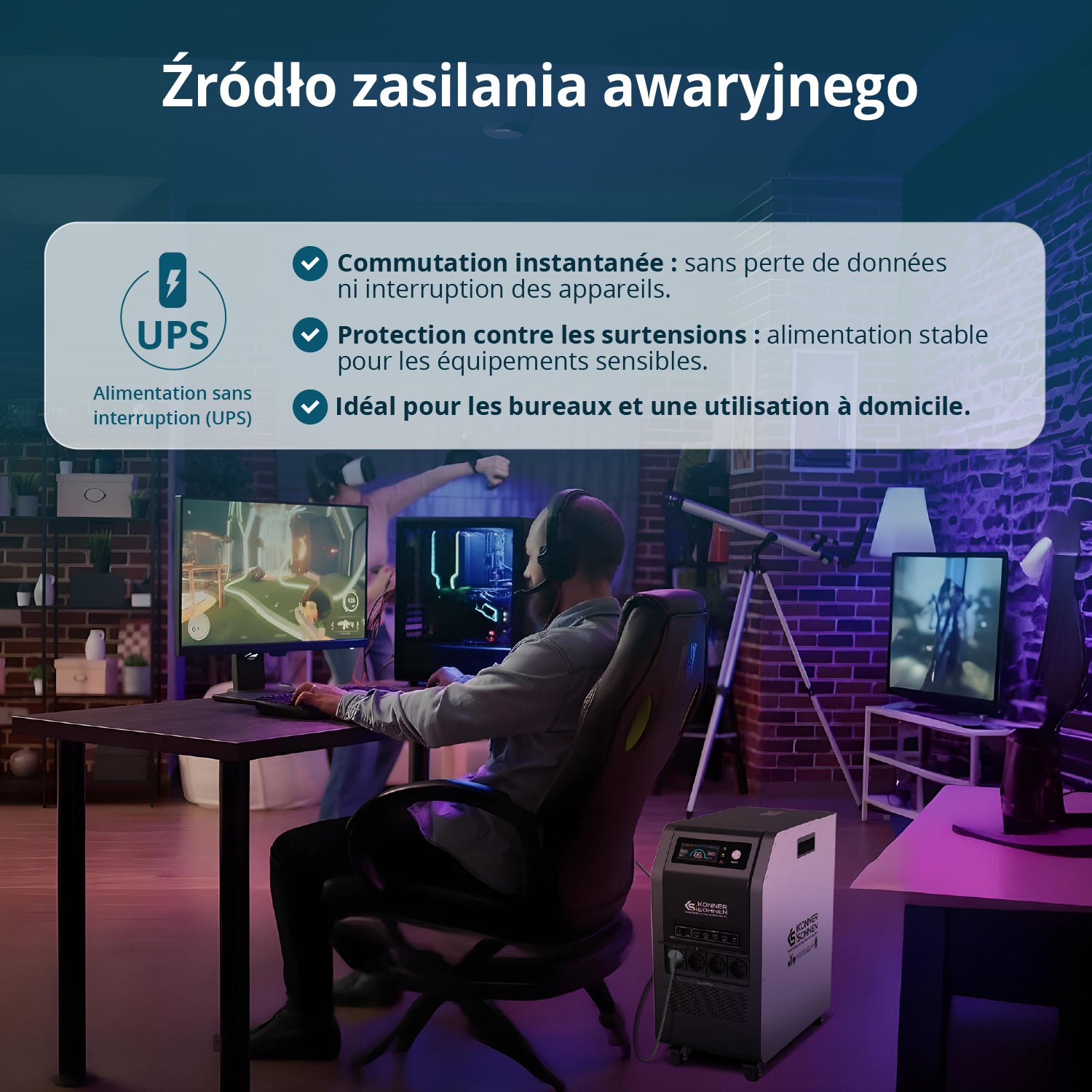 Station d’énergie portable 3-en-1 KS 5200PS