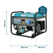 Gasoline generator "Könner & Söhnen" KS 7000 thumbnail