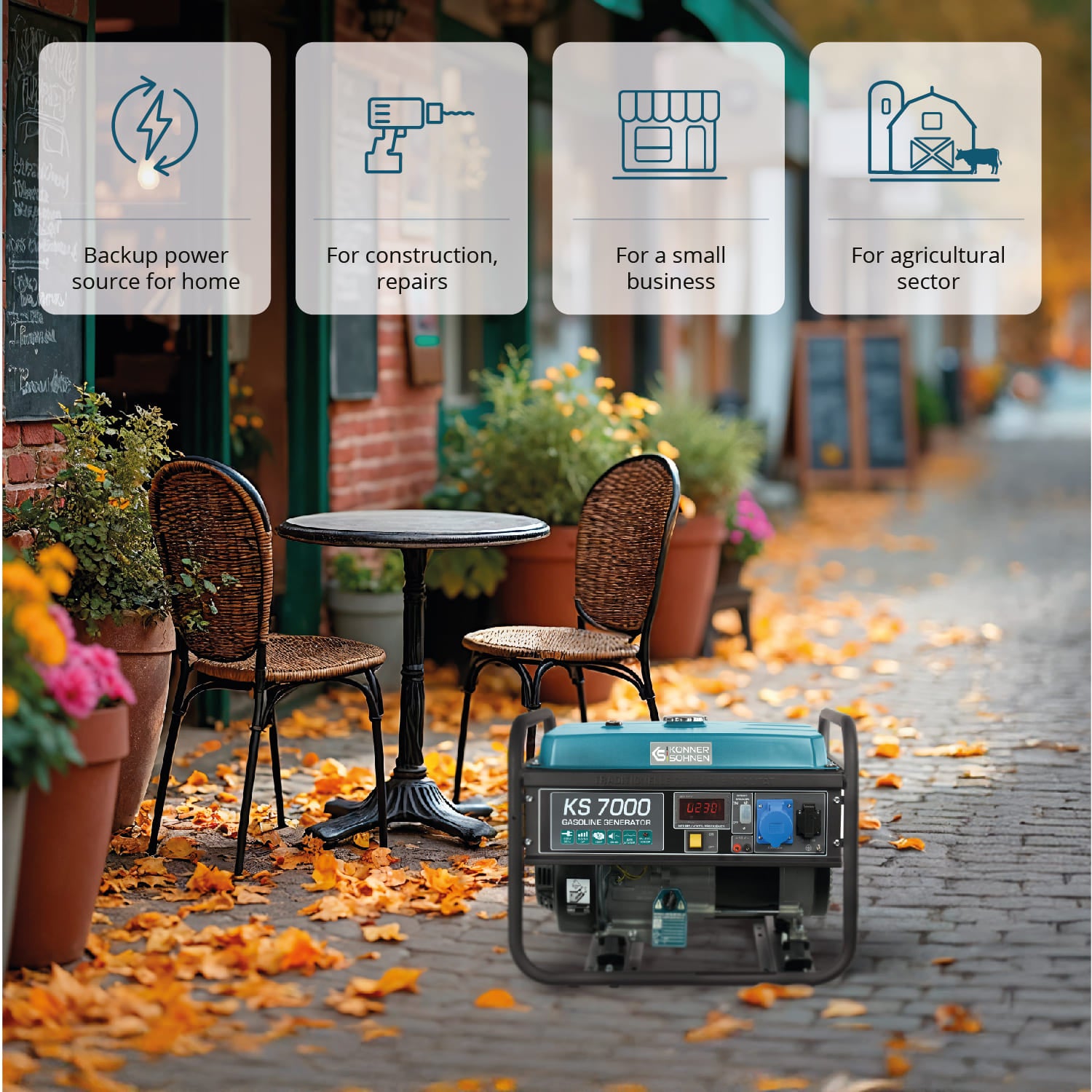 Gasoline generator "Könner & Söhnen" KS 7000