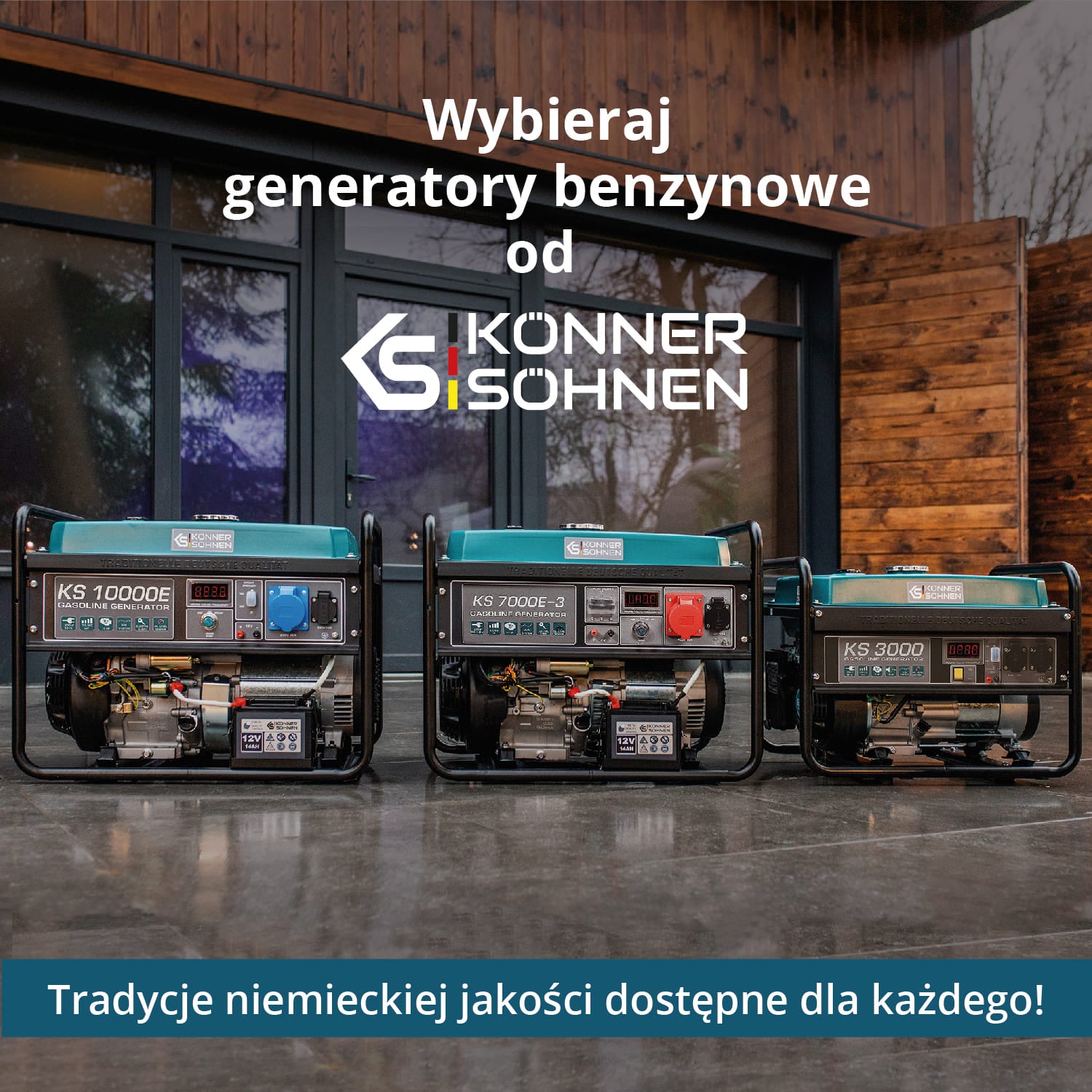 Generator benzynowy „Könner & Söhnen” KS 7000E 1/3