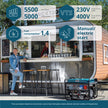 Gasoline generator "Könner & Söhnen" KS 7000E 1/3 thumbnail