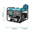 Gasoline generator "Könner & Söhnen" KS 7000E 1/3 thumbnail