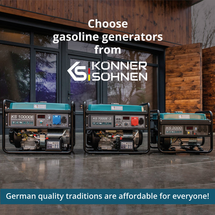 Benzinegenerator "Könner & Söhnen" KS 7000E 1/3