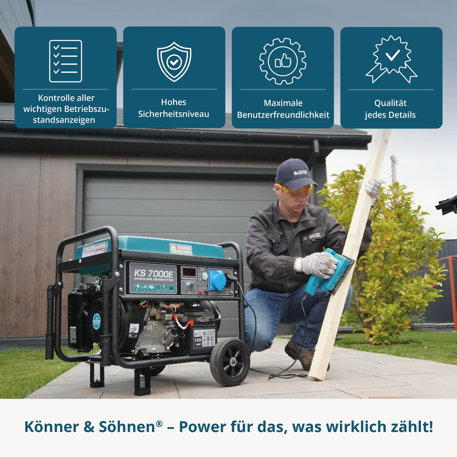 Benzin-Generator "Könner & Söhnen" KS 7000E
