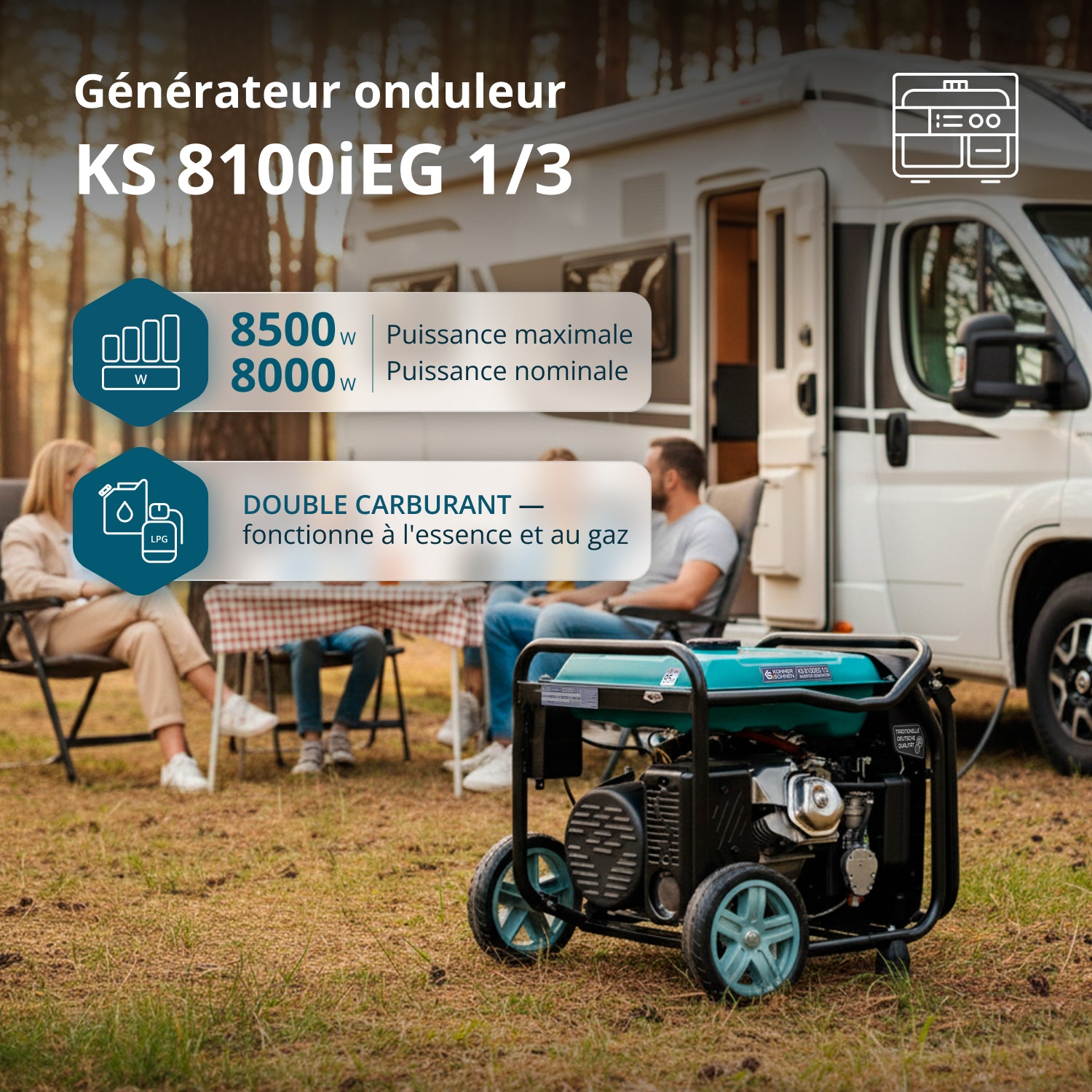 Groupe électrogène Inverter KS 8100iEG 1/3
