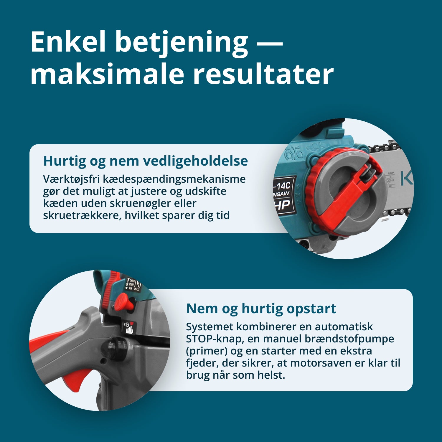 Benzinmotorsav KS CS18G-14C