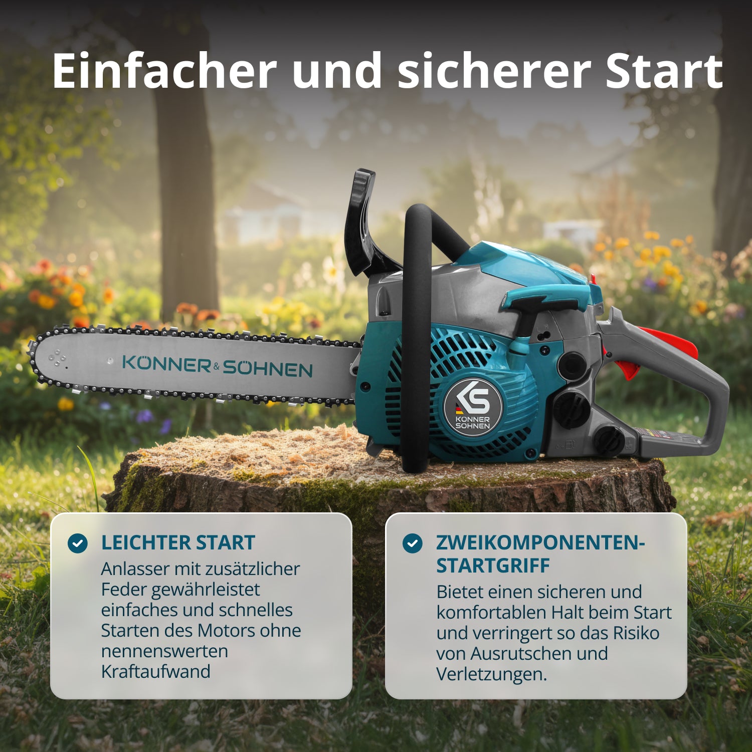 Benzin-Kettensäge KS CS18G-14C