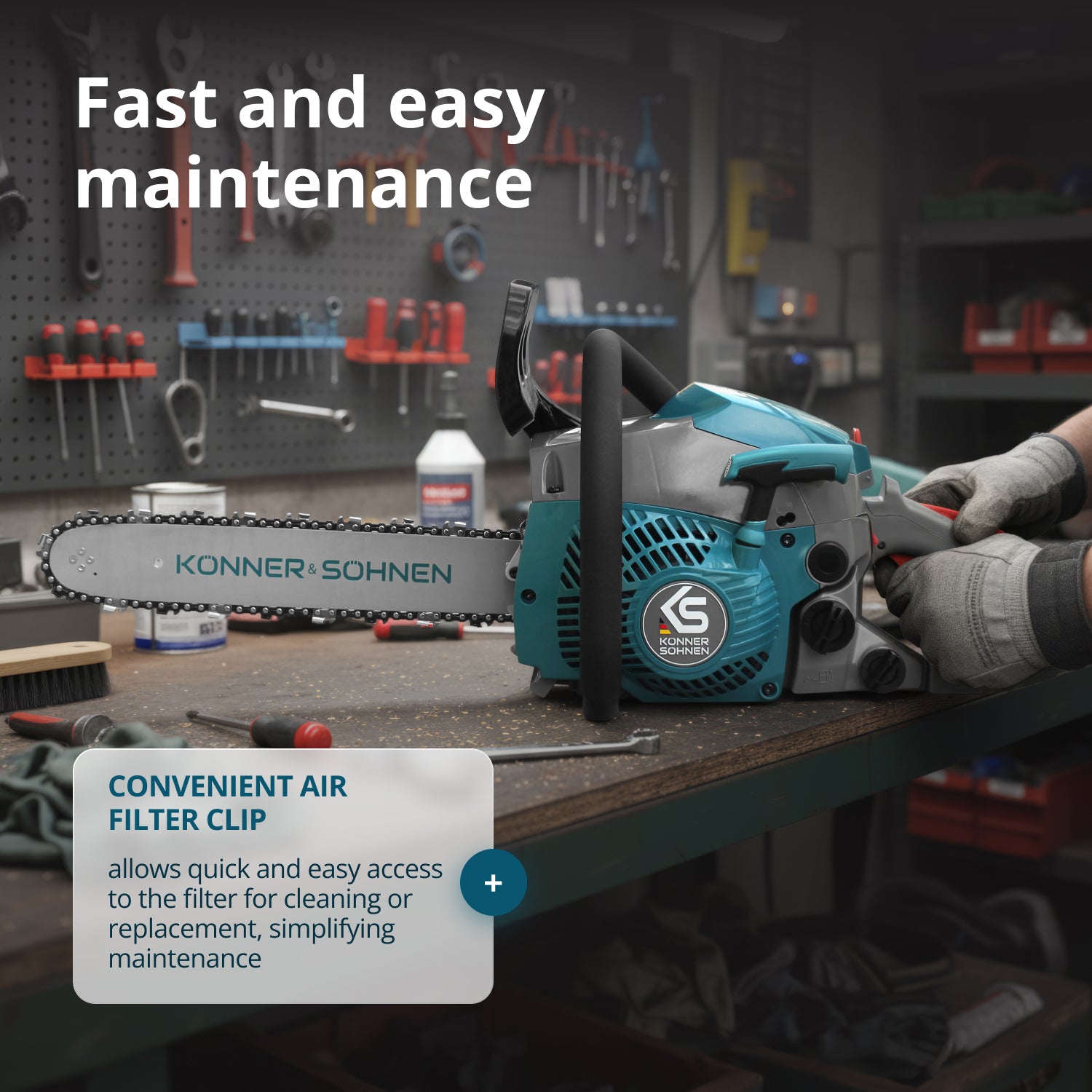 Βενζινοκίνητο αλυσοπρίονο KS CS18G-14C