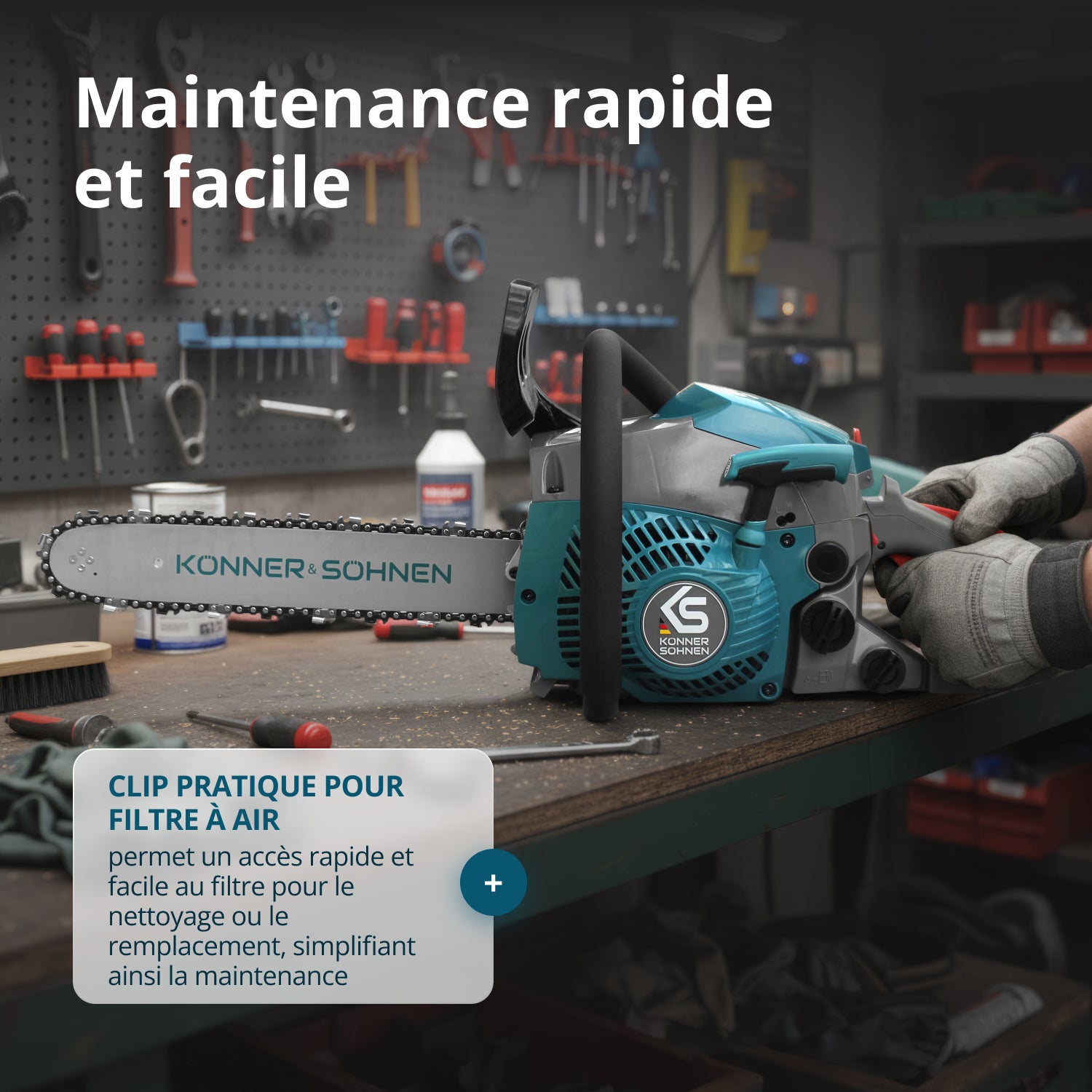 Tronçonneuse à essence KS CS18G-14C