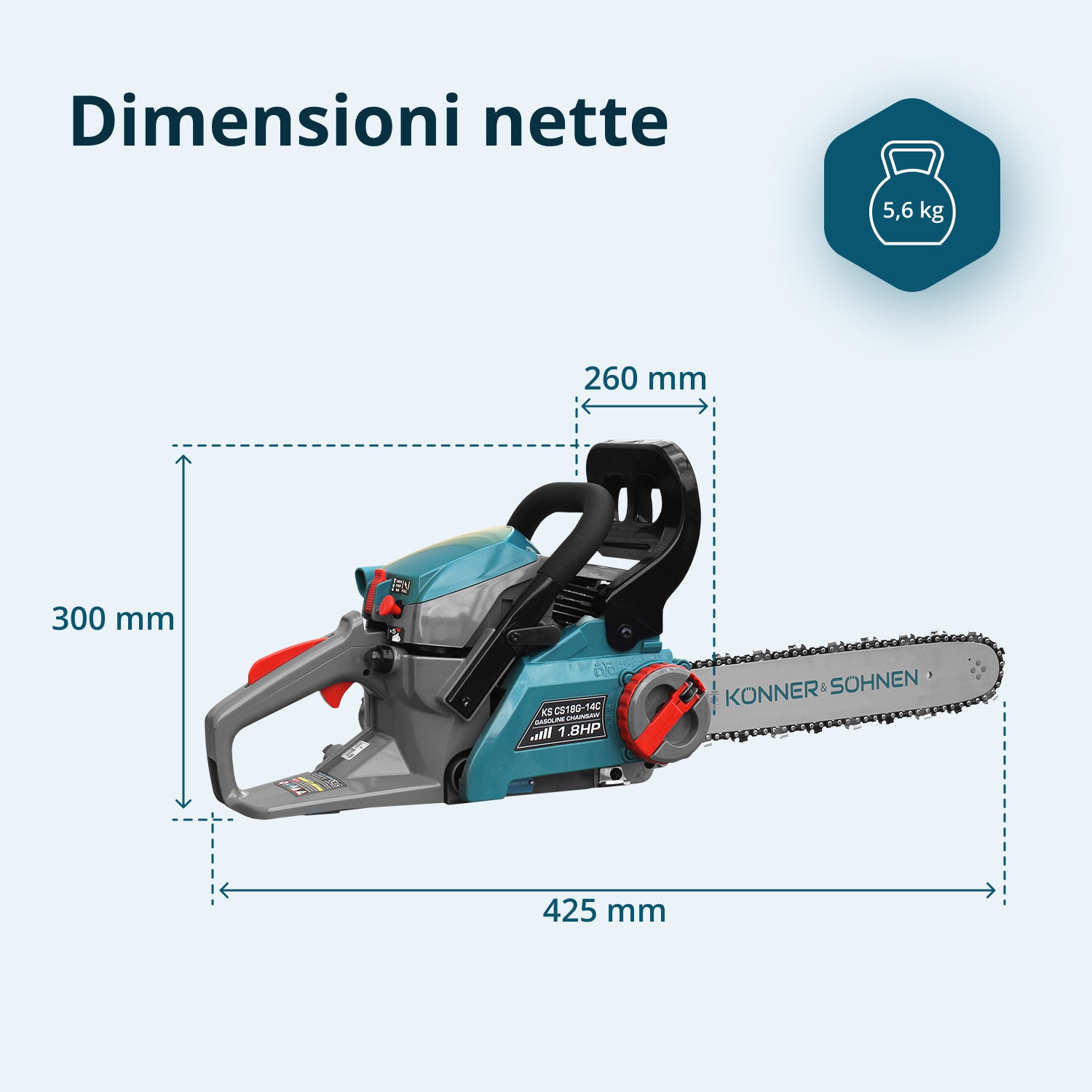 Motosega a benzina KS CS18G-14C