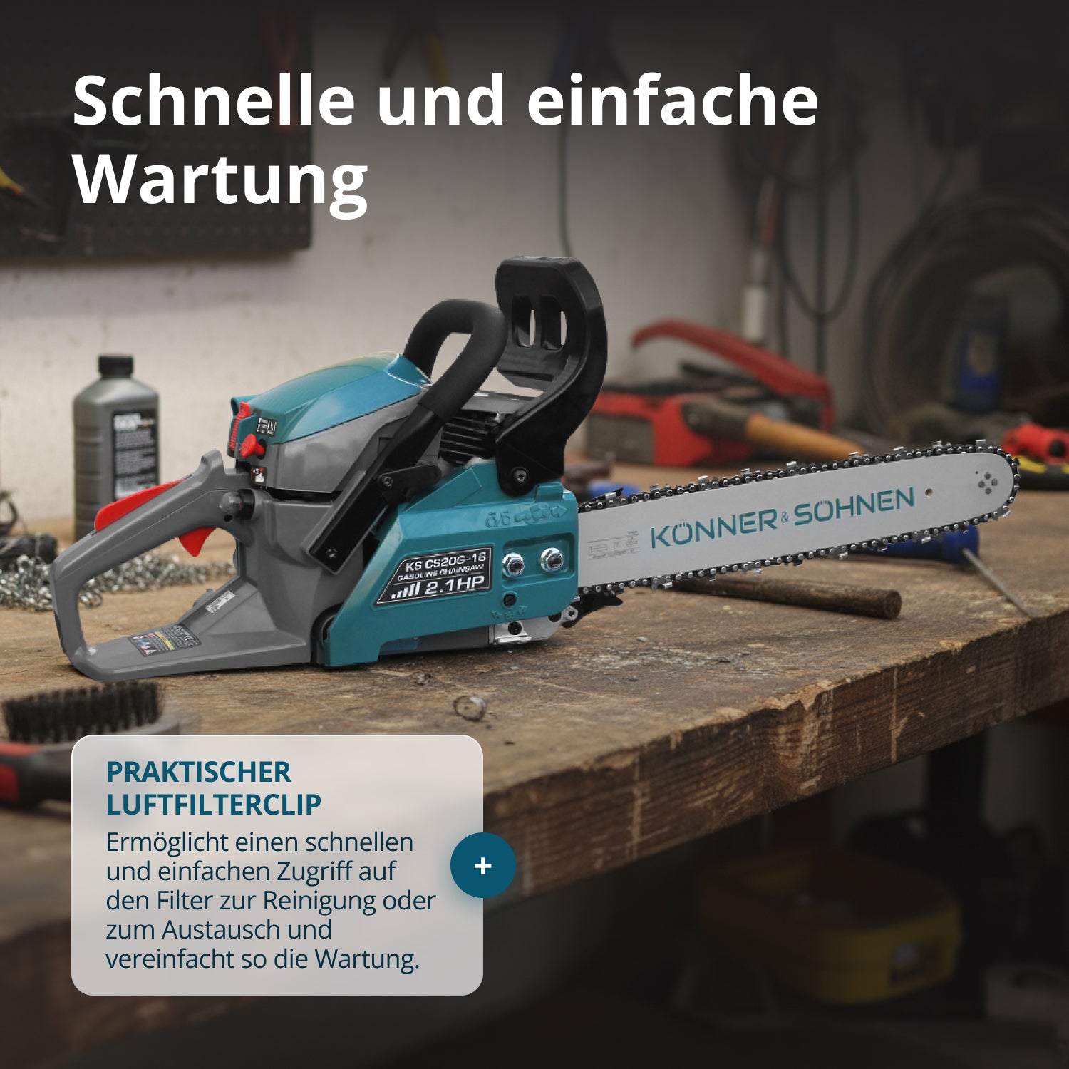 Benzin-Kettensäge KS CS20G-16