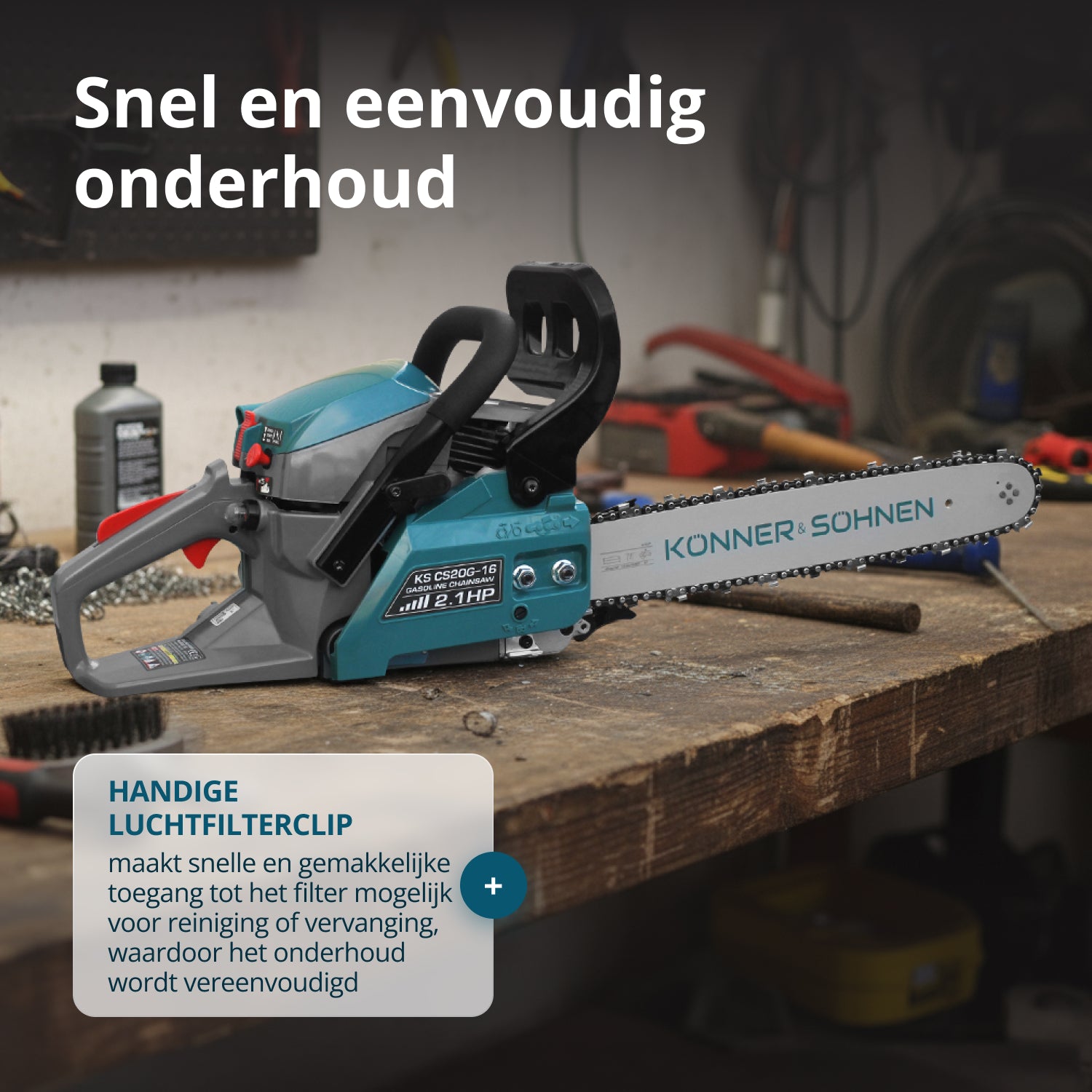 Benzinekettingzaag KS CS20G-16