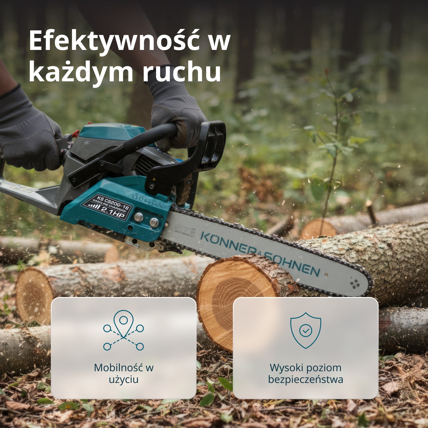 Benzínová motorová pila KS CS20G-16