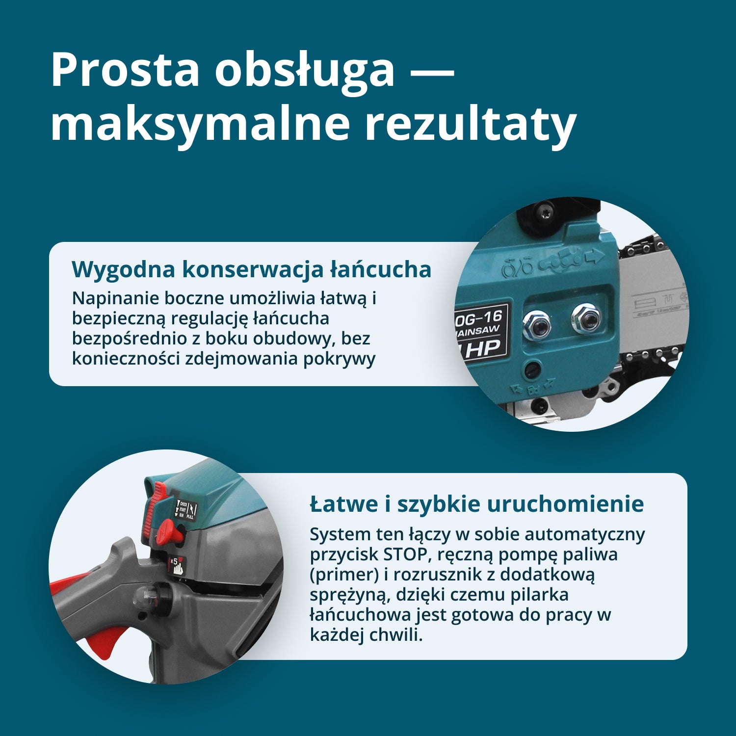 Benzínová motorová pila KS CS20G-16