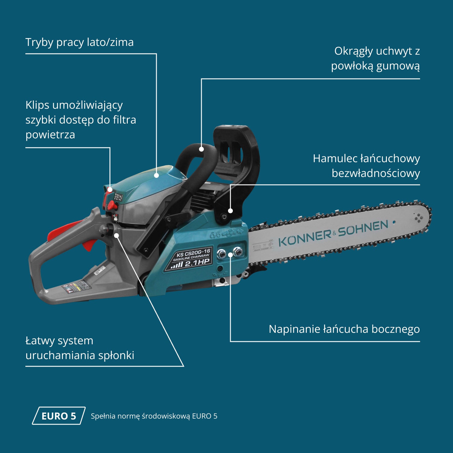 Benzínová motorová pila KS CS20G-16